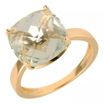 Золотое кольцо с празиолитом