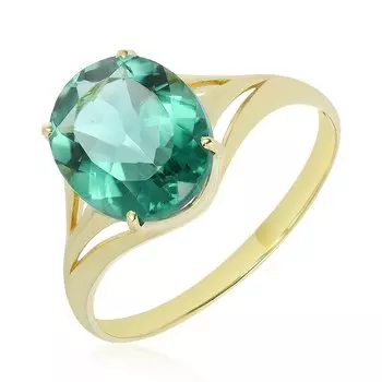 Золотое кольцо с празиолитом