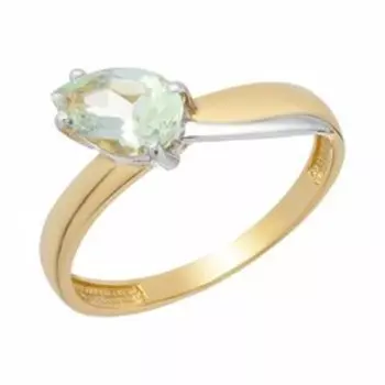 Золотое кольцо с празиолитом
