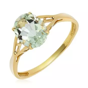 Золотое кольцо с празиолитом
