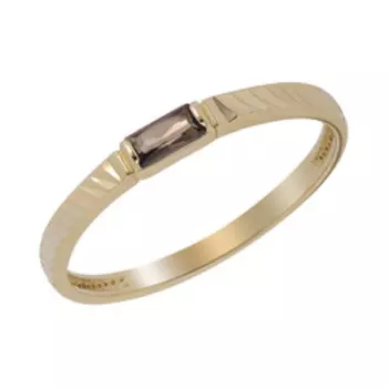 Золотое кольцо с раухтопазом