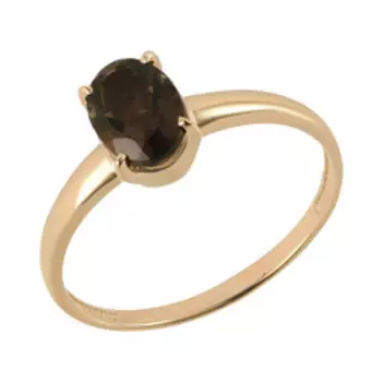 Золотое кольцо с раухтопазом