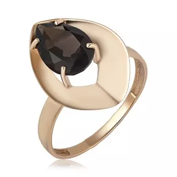 Золотое кольцо с раухтопазом