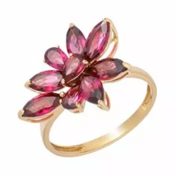 Золотое кольцо с родолитом