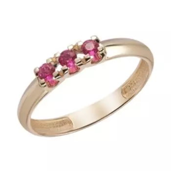 Золотое кольцо с рубинами