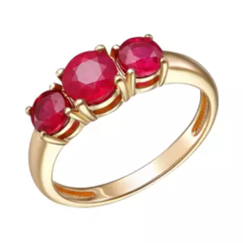 Золотое кольцо с рубинами