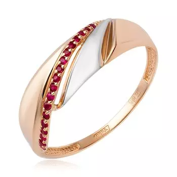 Золотое кольцо с рубинами