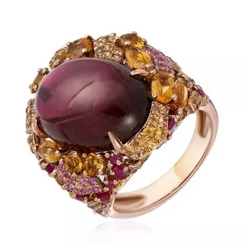 Золотое кольцо с рубинами