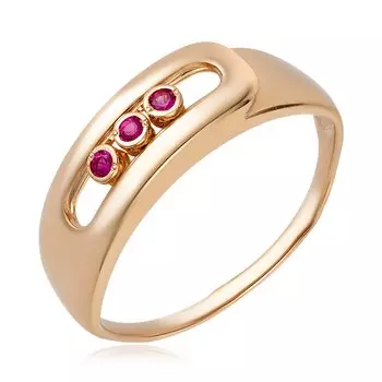 Золотое кольцо с рубинами