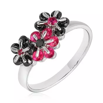 Золотое кольцо с рубинами