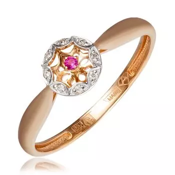 Золотое кольцо с рубином