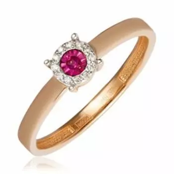 Золотое кольцо с рубином