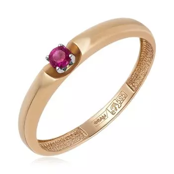 Золотое кольцо с рубином