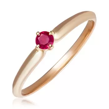Золотое кольцо с рубином