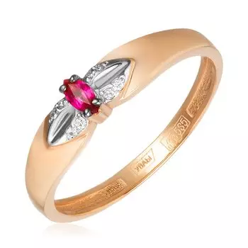 Золотое кольцо с рубином