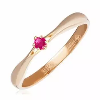 Золотое кольцо с рубином