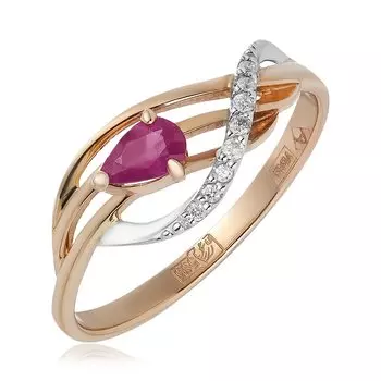 Золотое кольцо с рубином