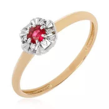 Золотое кольцо с рубином