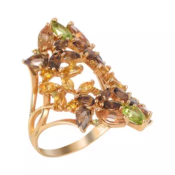 Золотое кольцо с самоцветами