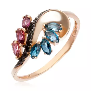 Золотое кольцо с самоцветами