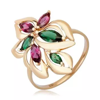 Золотое кольцо с самоцветами