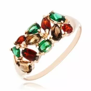 Золотое кольцо с самоцветами