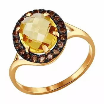 Золотое кольцо с самоцветами