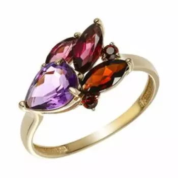 Золотое кольцо с самоцветами