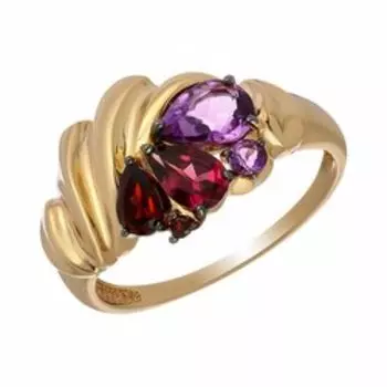 Золотое кольцо с самоцветами