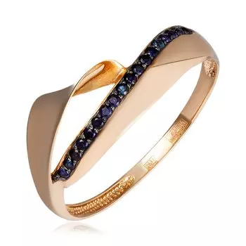Золотое кольцо с сапфирами
