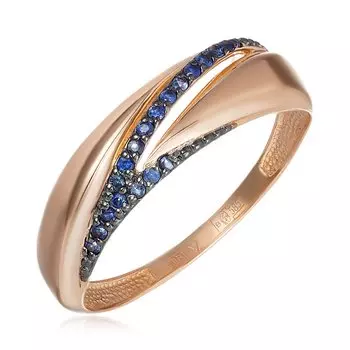 Золотое кольцо с сапфирами