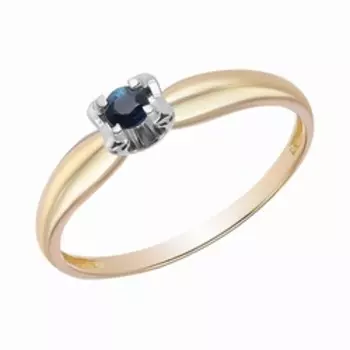 Золотое кольцо с сапфиром