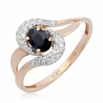 Золотое кольцо с сапфиром