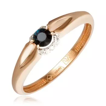 Золотое кольцо с сапфиром
