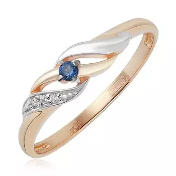 Золотое кольцо с сапфиром