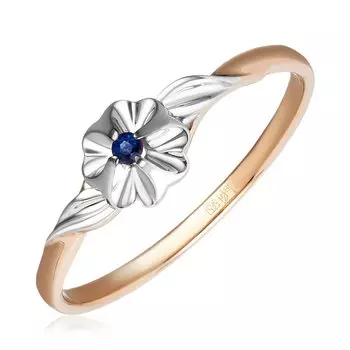 Золотое кольцо с сапфиром