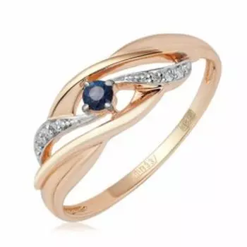 Золотое кольцо с сапфиром