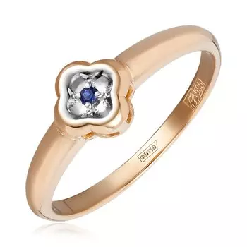 Золотое кольцо с сапфиром