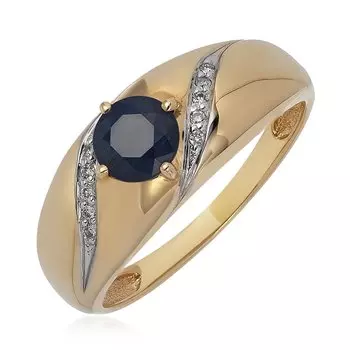 Золотое кольцо с сапфиром