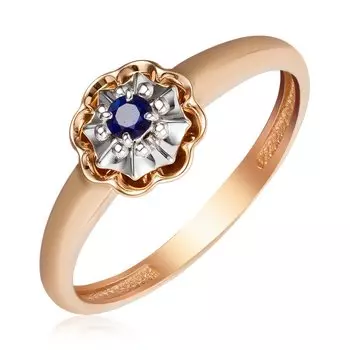 Золотое кольцо с сапфиром