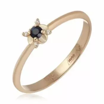 Золотое кольцо с сапфиром