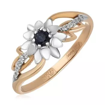 Золотое кольцо с сапфиром