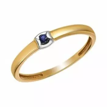 Золотое кольцо с сапфиром