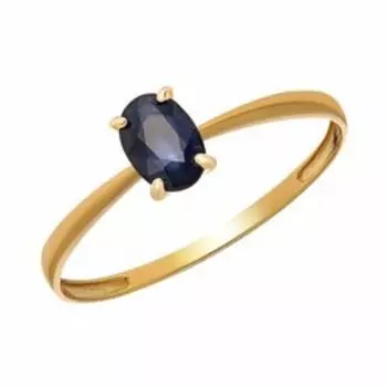 Золотое кольцо с сапфиром
