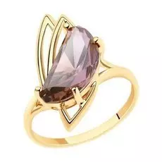 Золотое кольцо с ситаллом