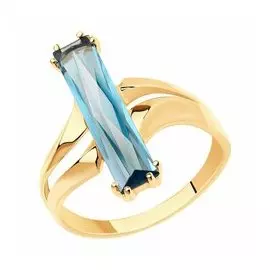 Золотое кольцо с ситаллом