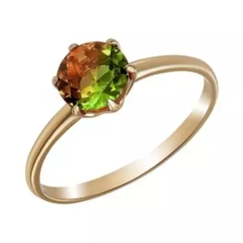 Золотое кольцо с султанитом