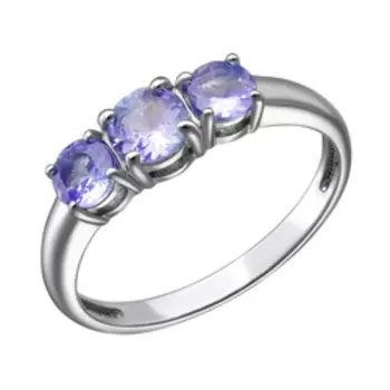 Золотое кольцо с танзанитами