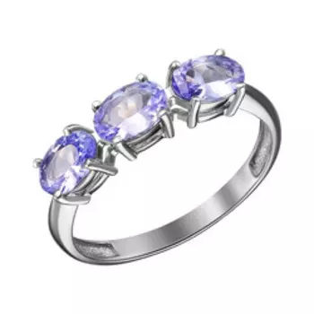 Золотое кольцо с танзанитами