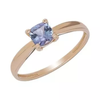 Золотое кольцо с танзанитом
